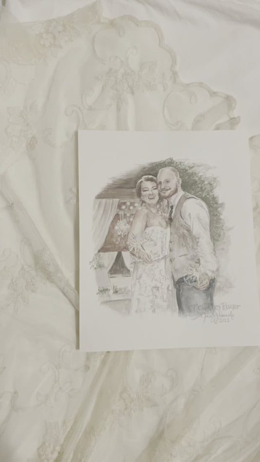 Commission: Wedding day Portrait