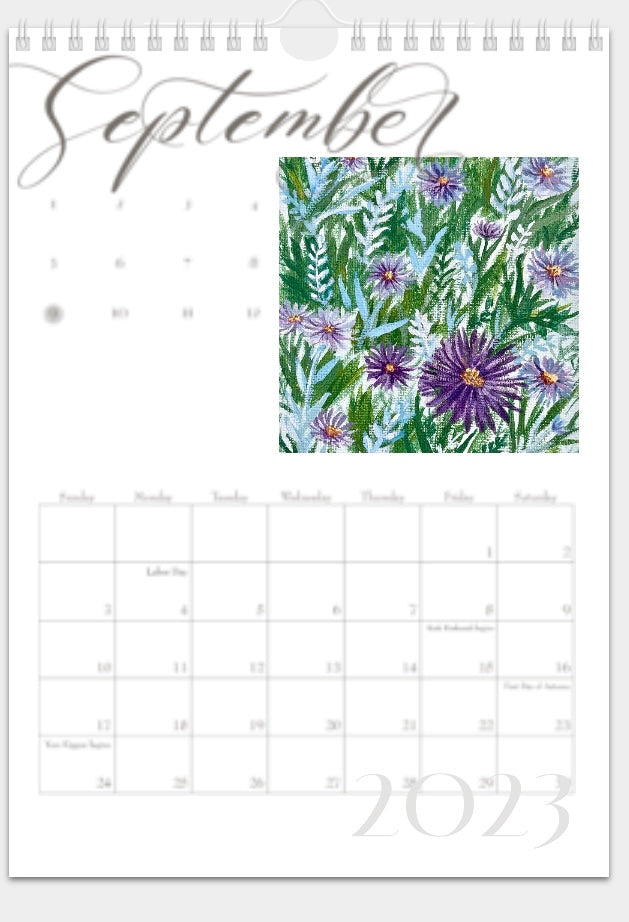 2023 ‘Elegant’ Artober Florals Calendar