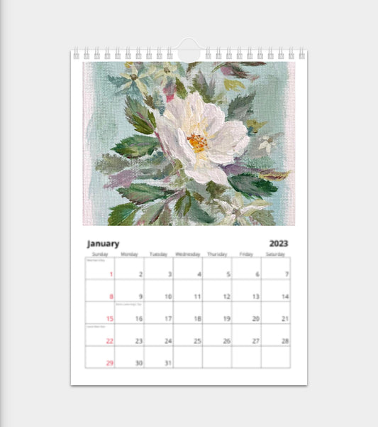 2023 Classic Artober Florals Calendar