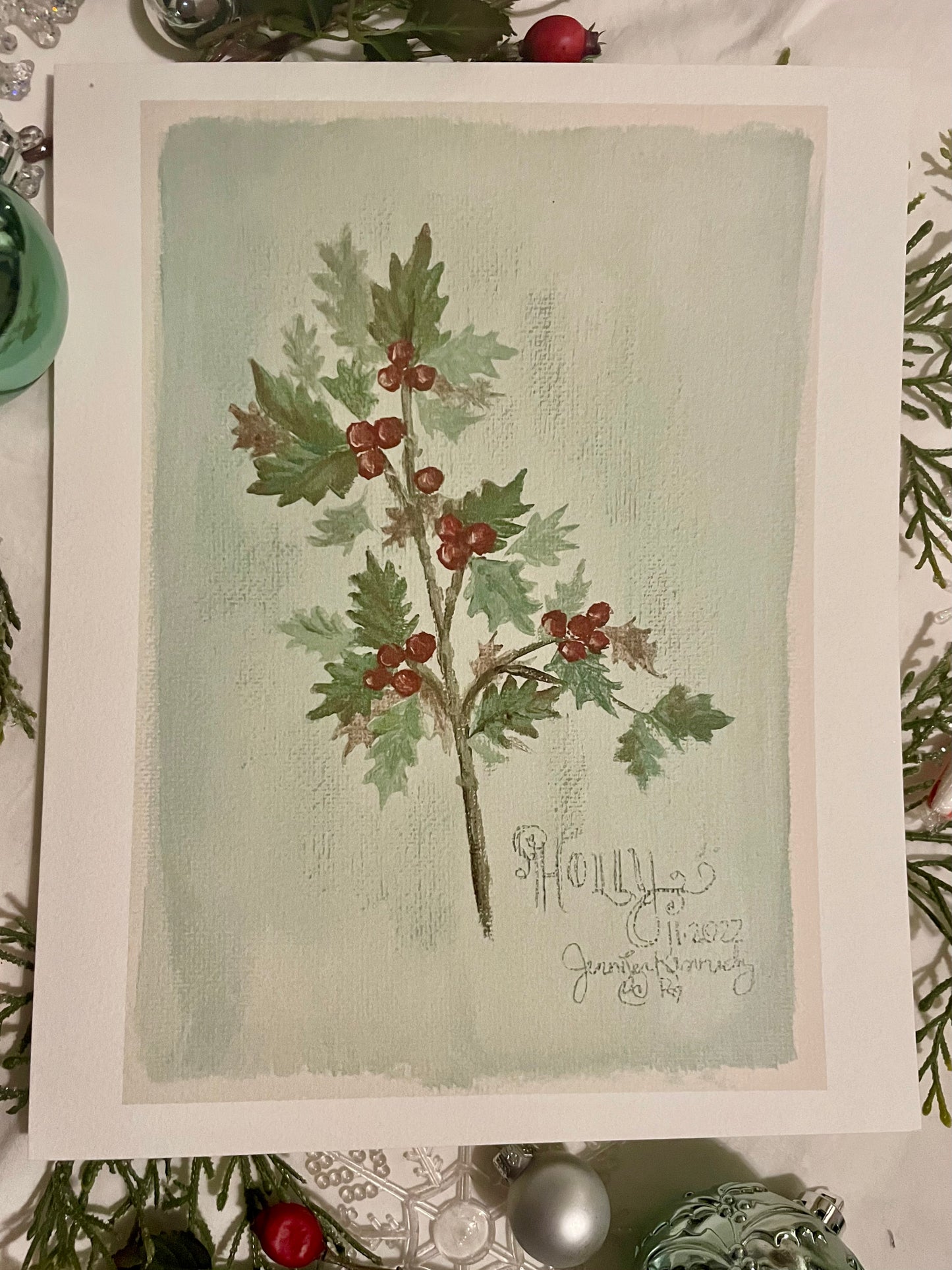 2022 Christmas Greenery Prints
