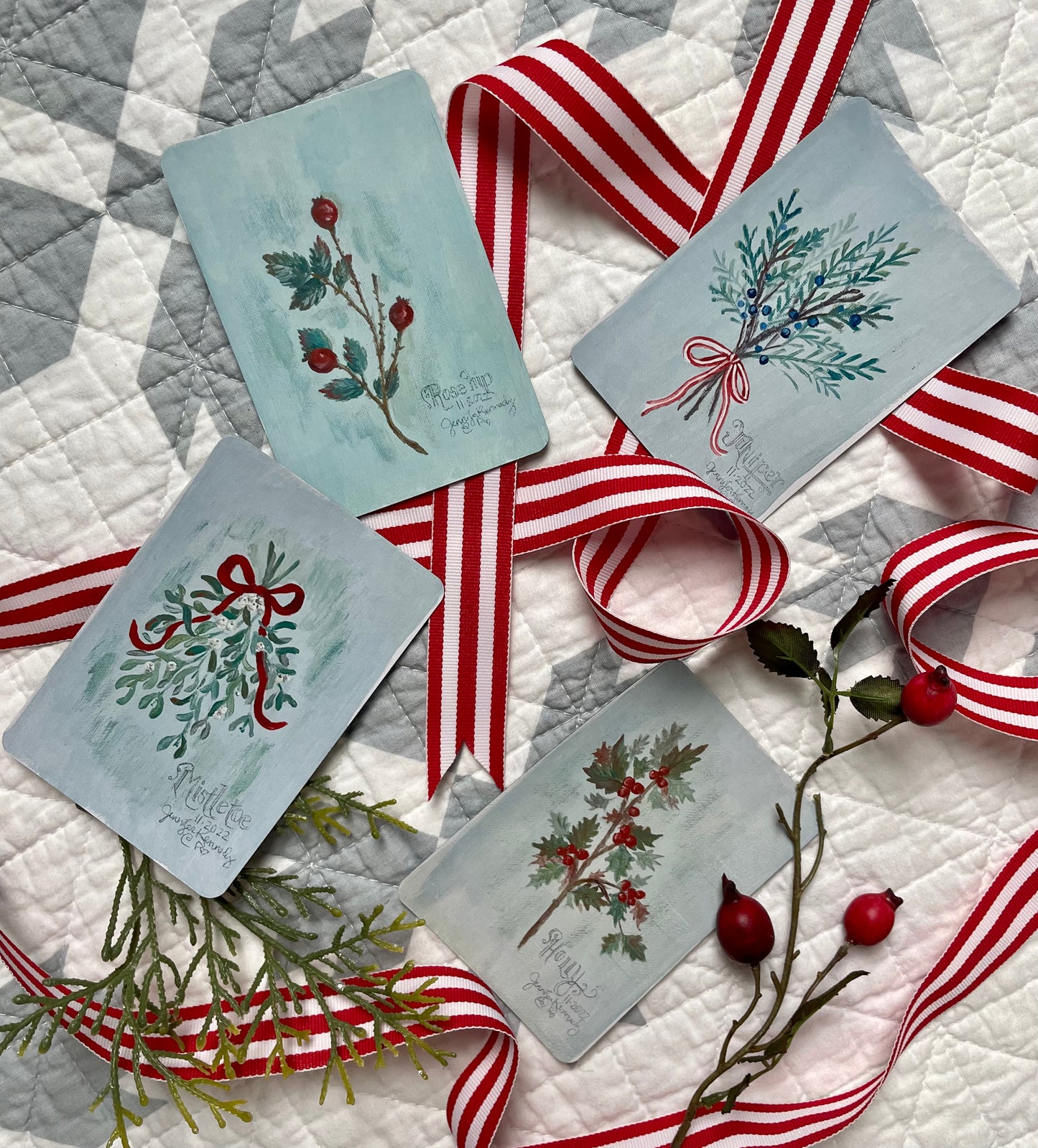 2022 Christmas Greenery Sheet Magnet