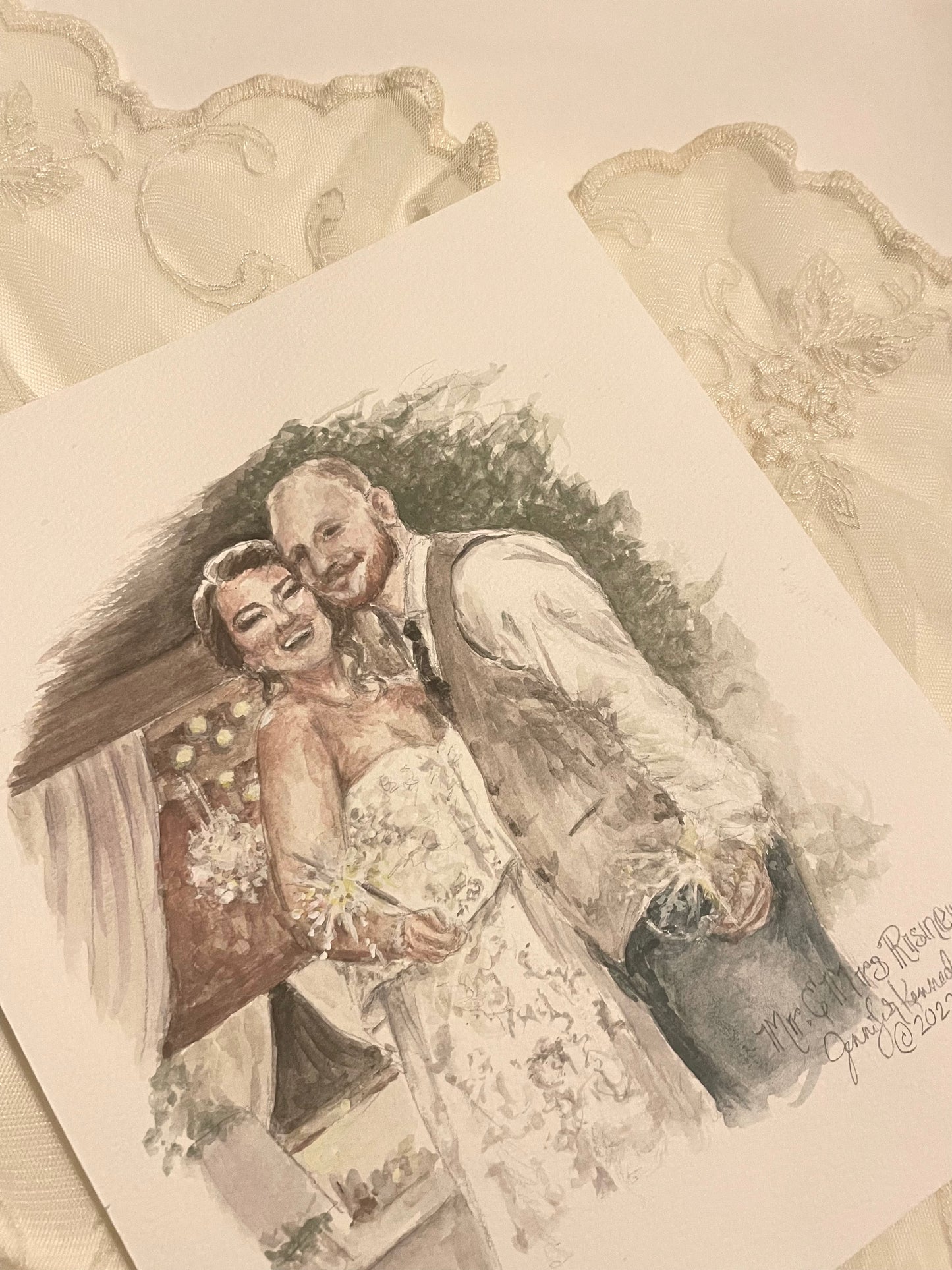 Commission: Wedding day Portrait