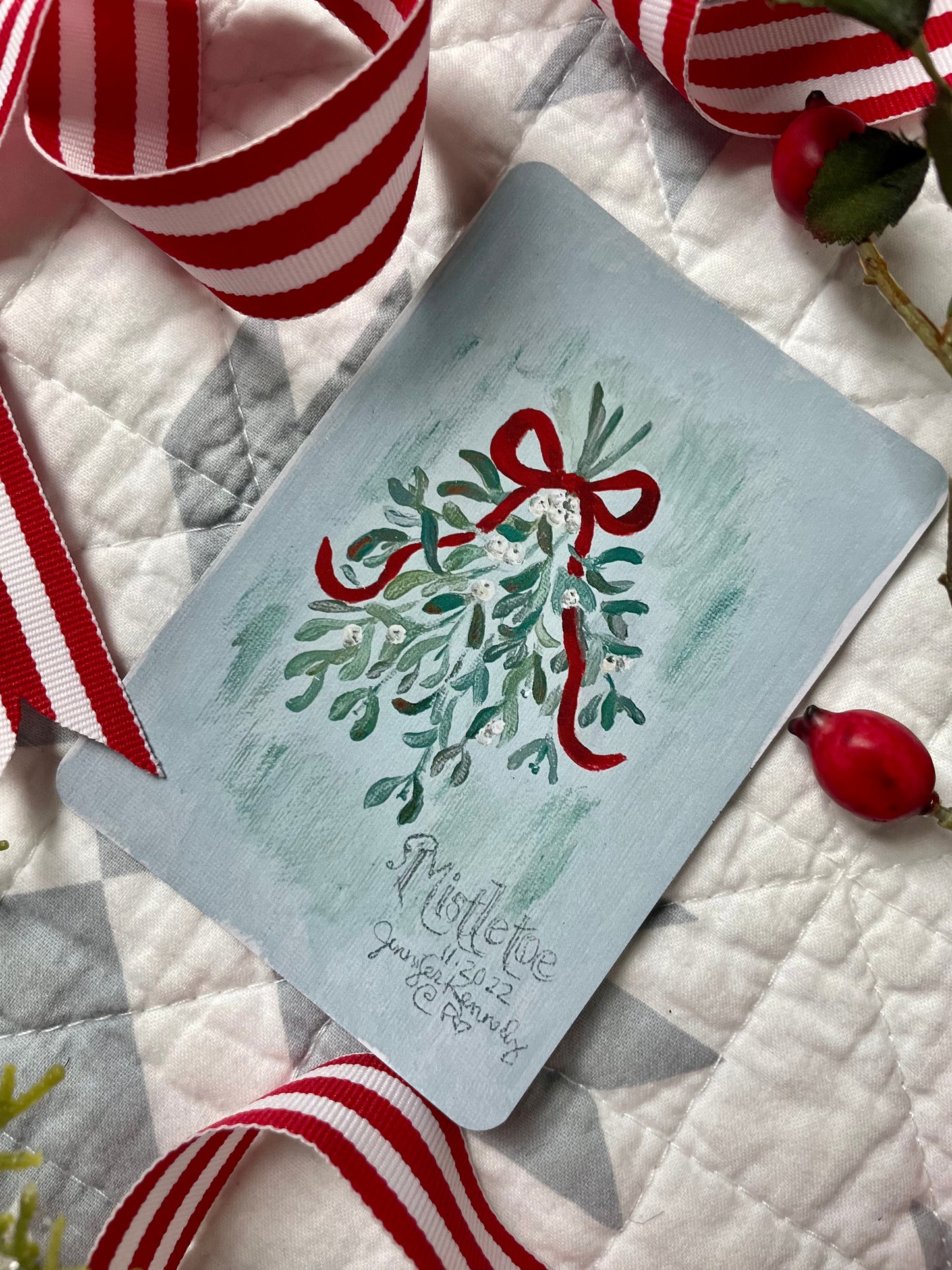 2022 Christmas Greenery Sheet Magnet
