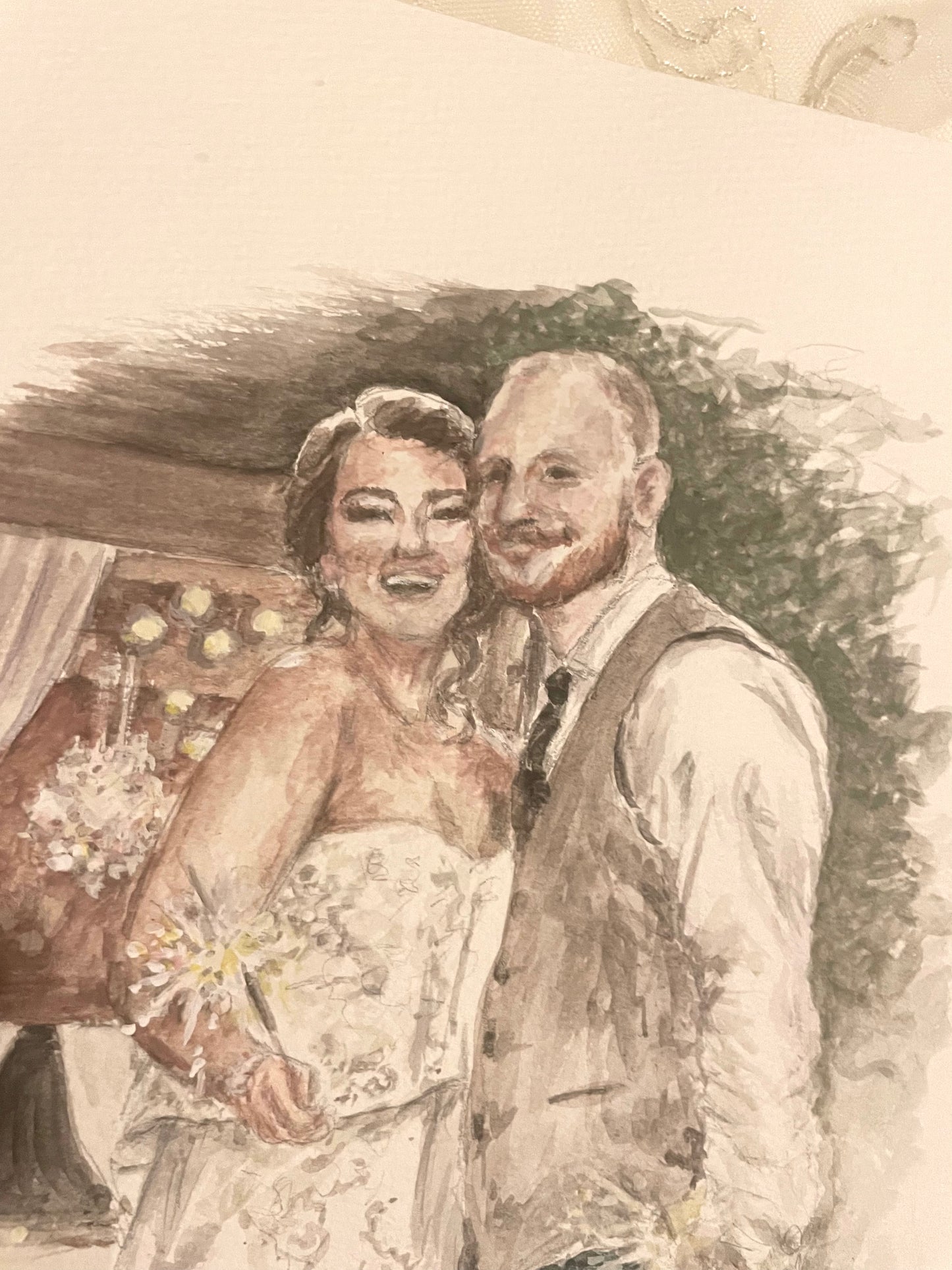 Commission: Wedding day Portrait