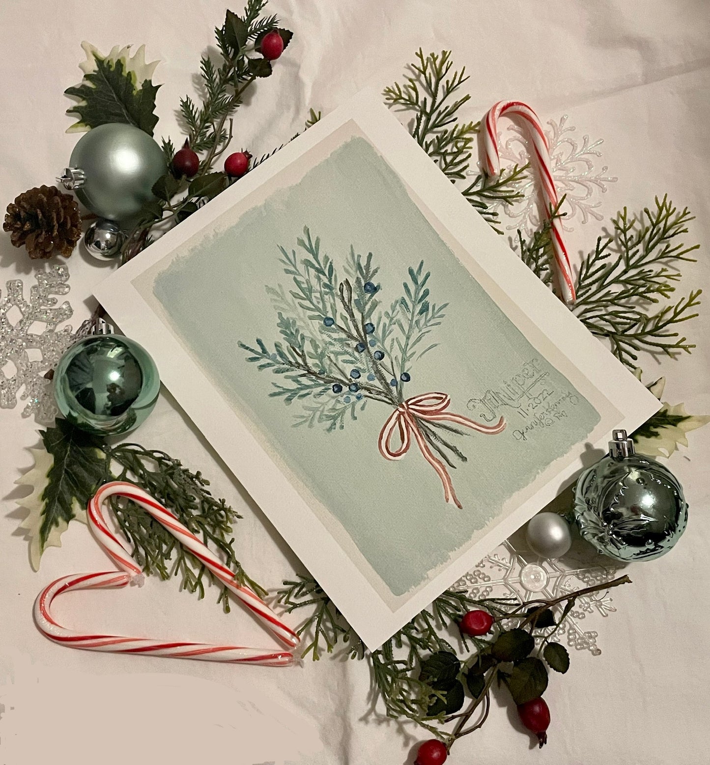 2022 Christmas Greenery Prints