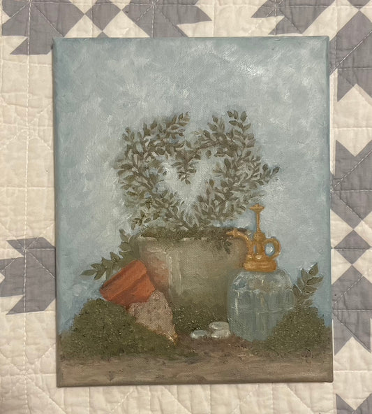 Spring Heart Topiary (framed)