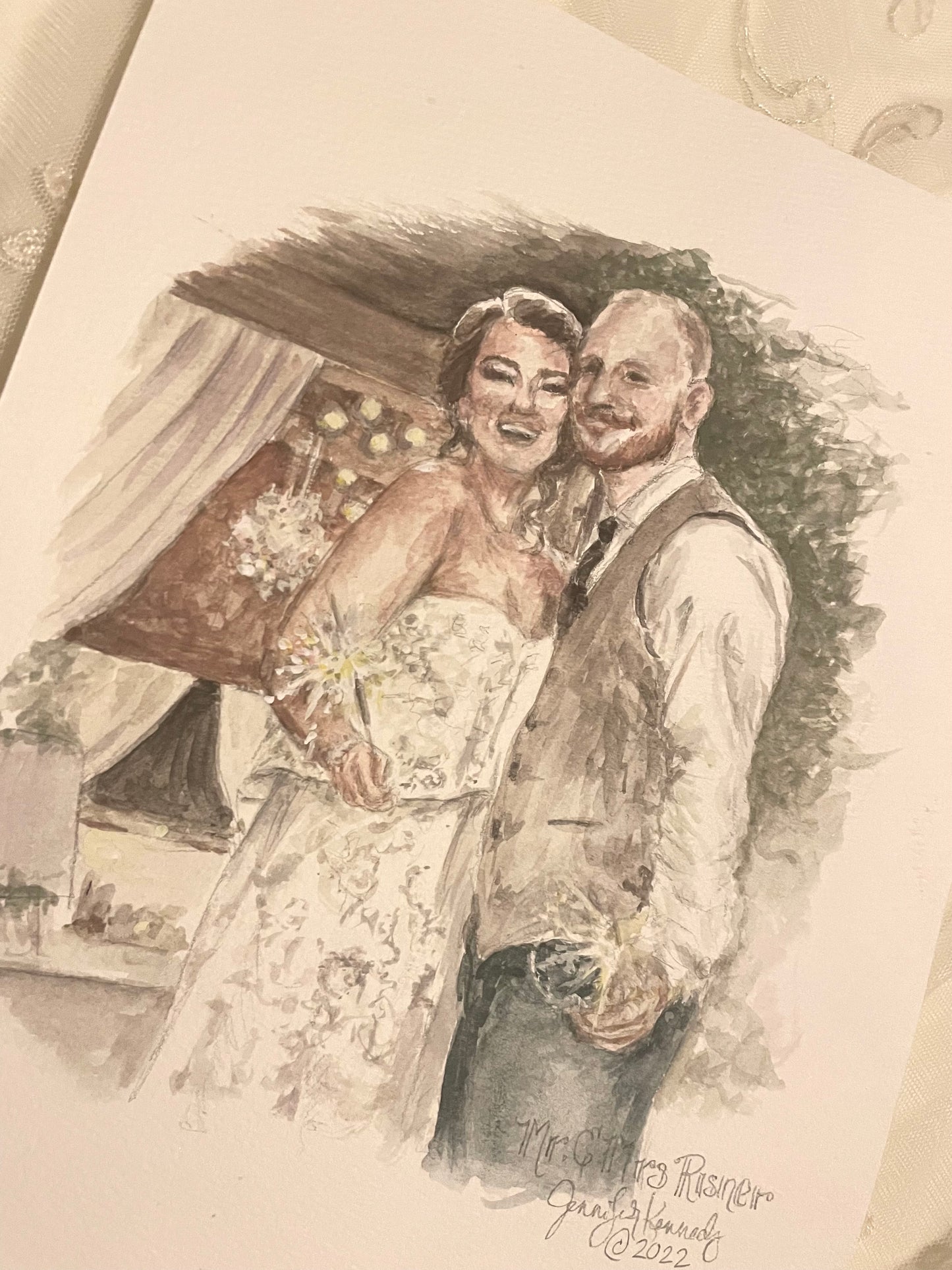 Commission: Wedding day Portrait