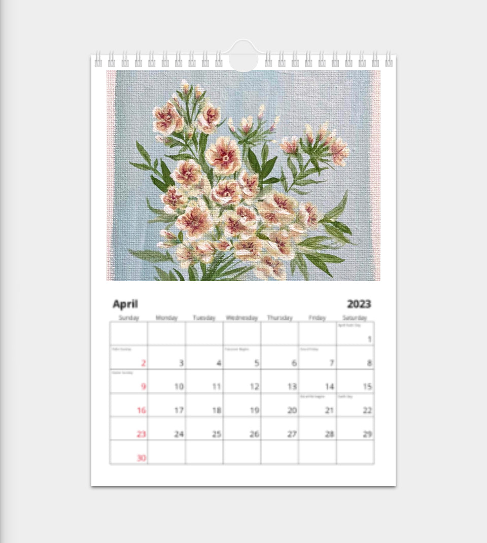 2023 Classic Artober Florals Calendar