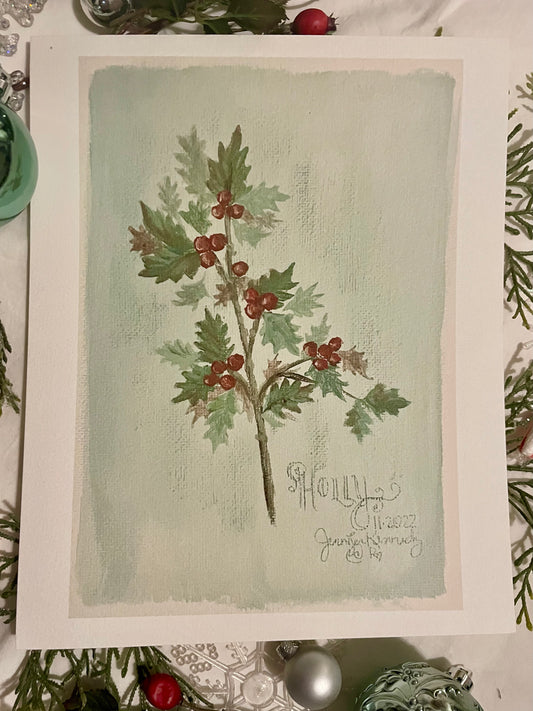 2022 Christmas Greenery Prints