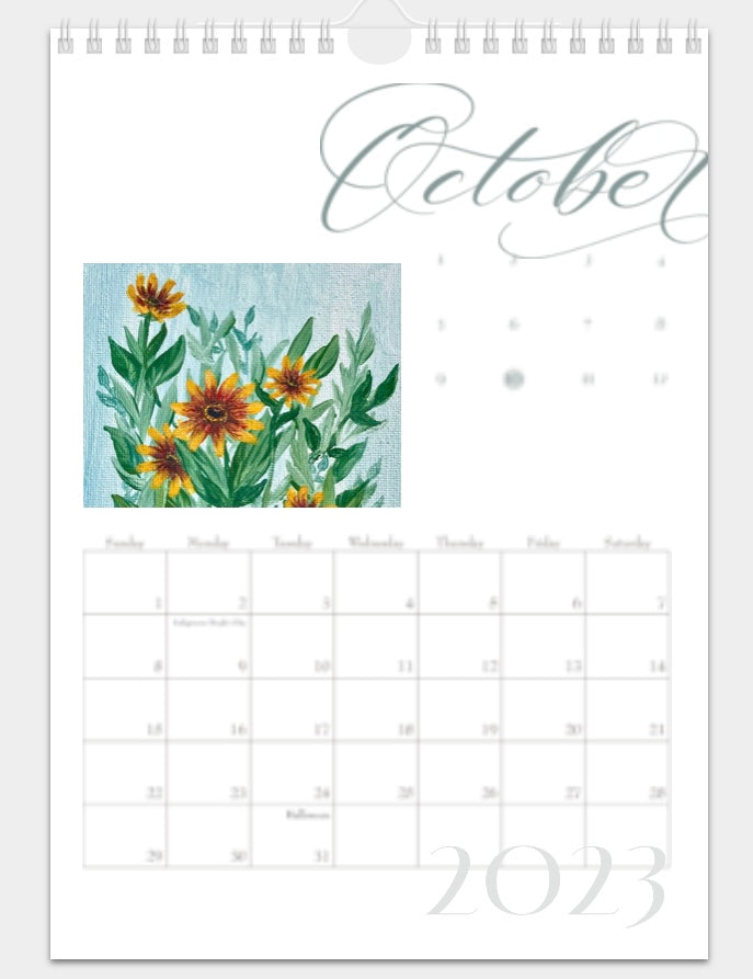 2023 ‘Elegant’ Artober Florals Calendar