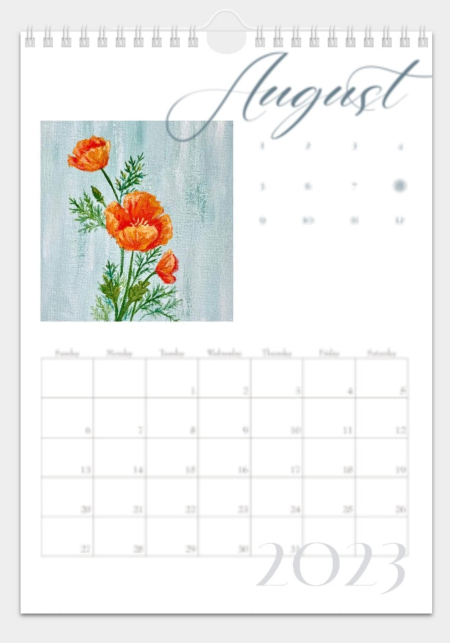 2023 ‘Elegant’ Artober Florals Calendar