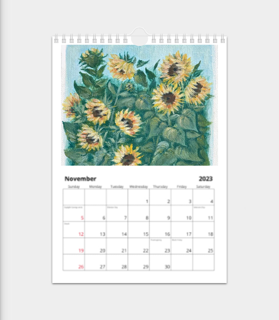 2023 Classic Artober Florals Calendar