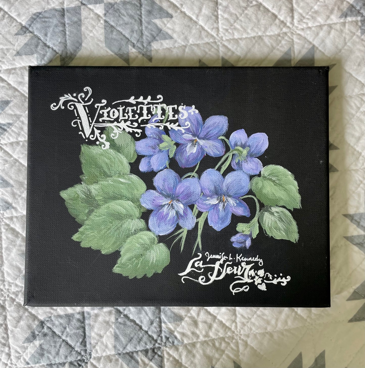 Fine Art Prints: Violets or Hydrangeas