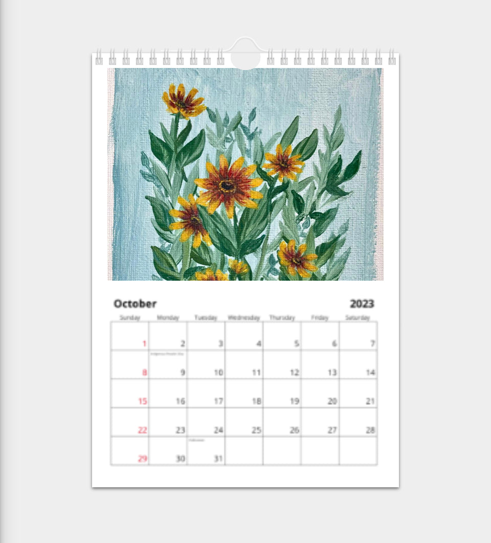 2023 Classic Artober Florals Calendar