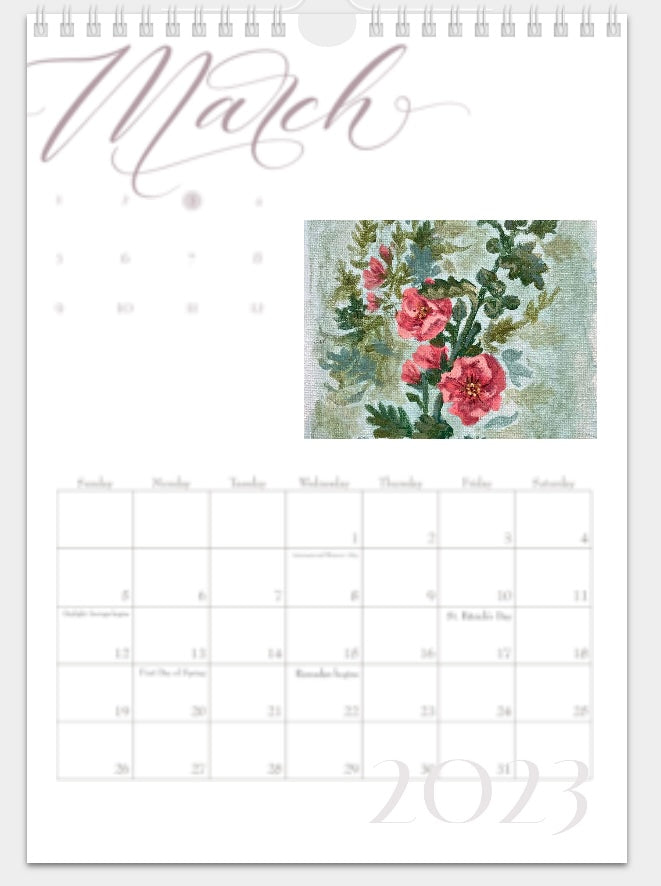 2023 ‘Elegant’ Artober Florals Calendar