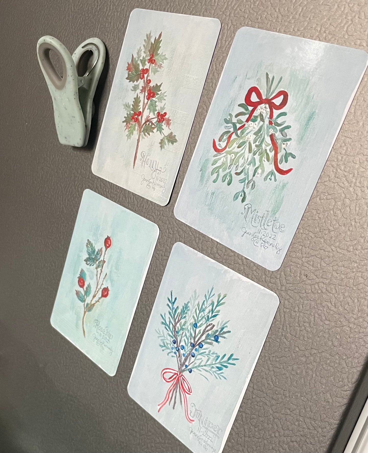 2022 Christmas Greenery Sheet Magnet