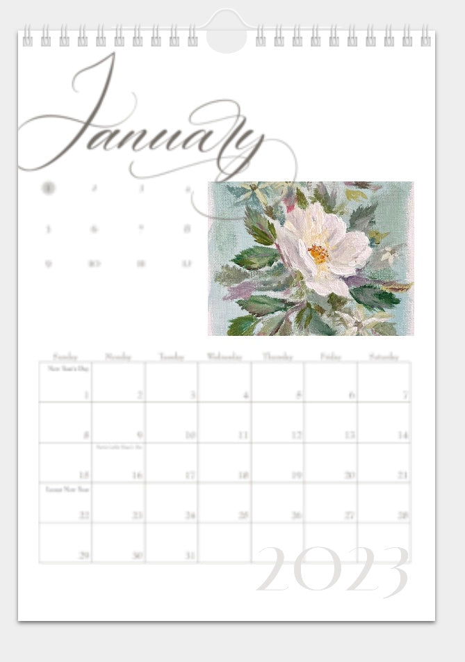 2023 ‘Elegant’ Artober Florals Calendar